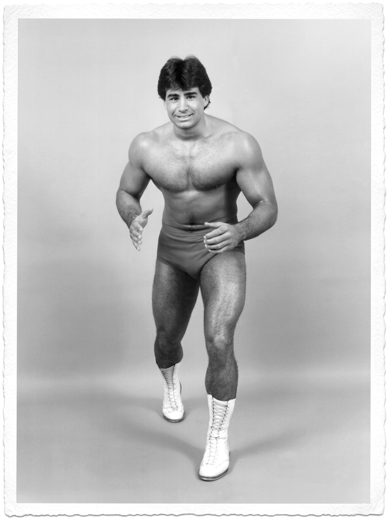 Tom Zenk in a classic full-length promotional portrait
