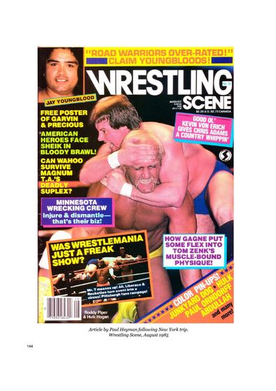 Wrestling Scene magazine cover