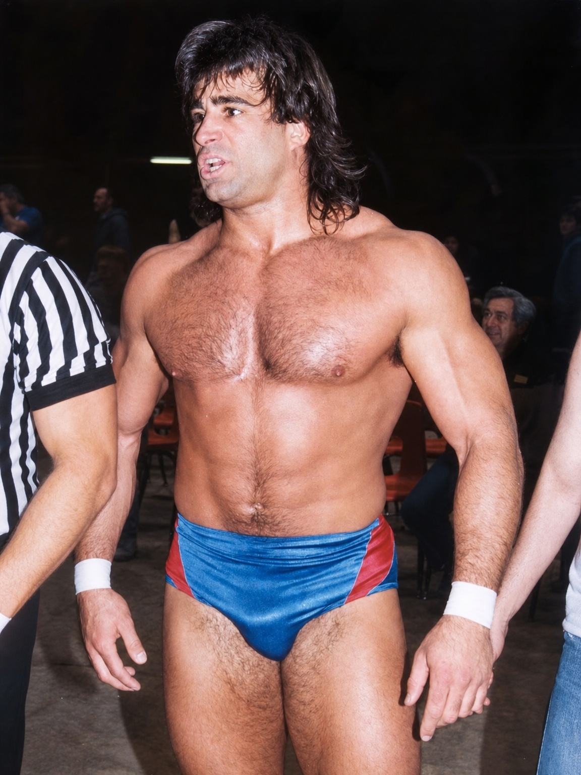 Tom Zenk ringside during his return to the AWA