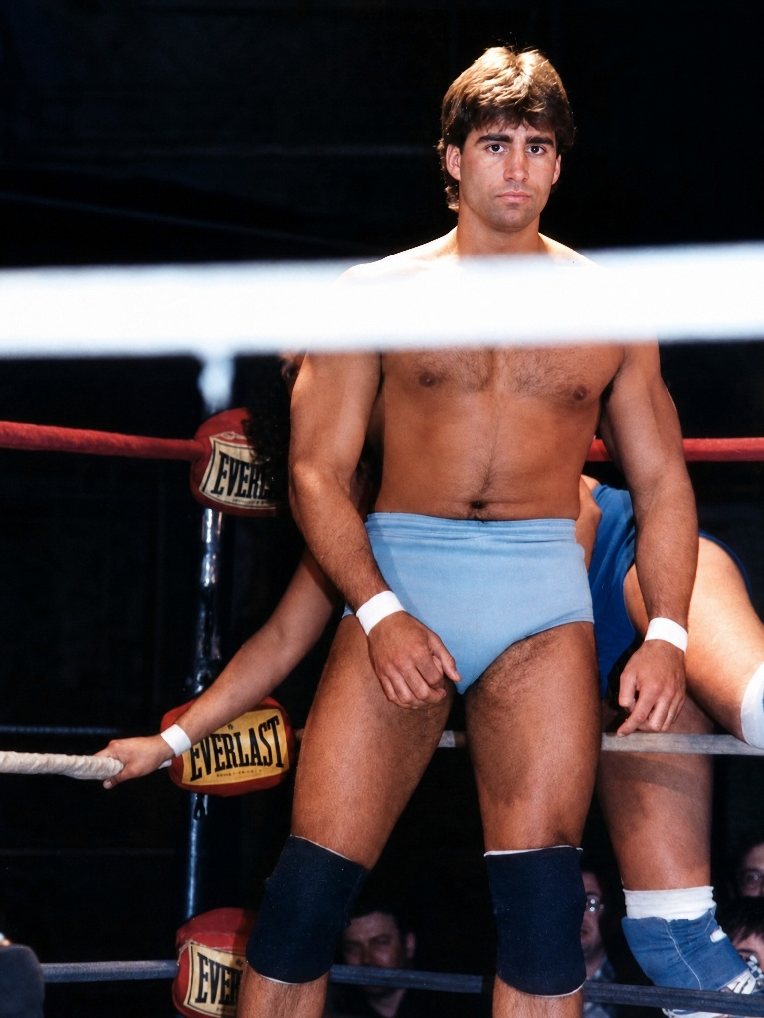 Tom Zenk waiting in a USA Pro Wrestling ring